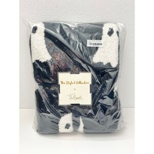 Rare TSC x Tia Booth Collab Ghosts Buttery Blanket Black/White Soft Throw